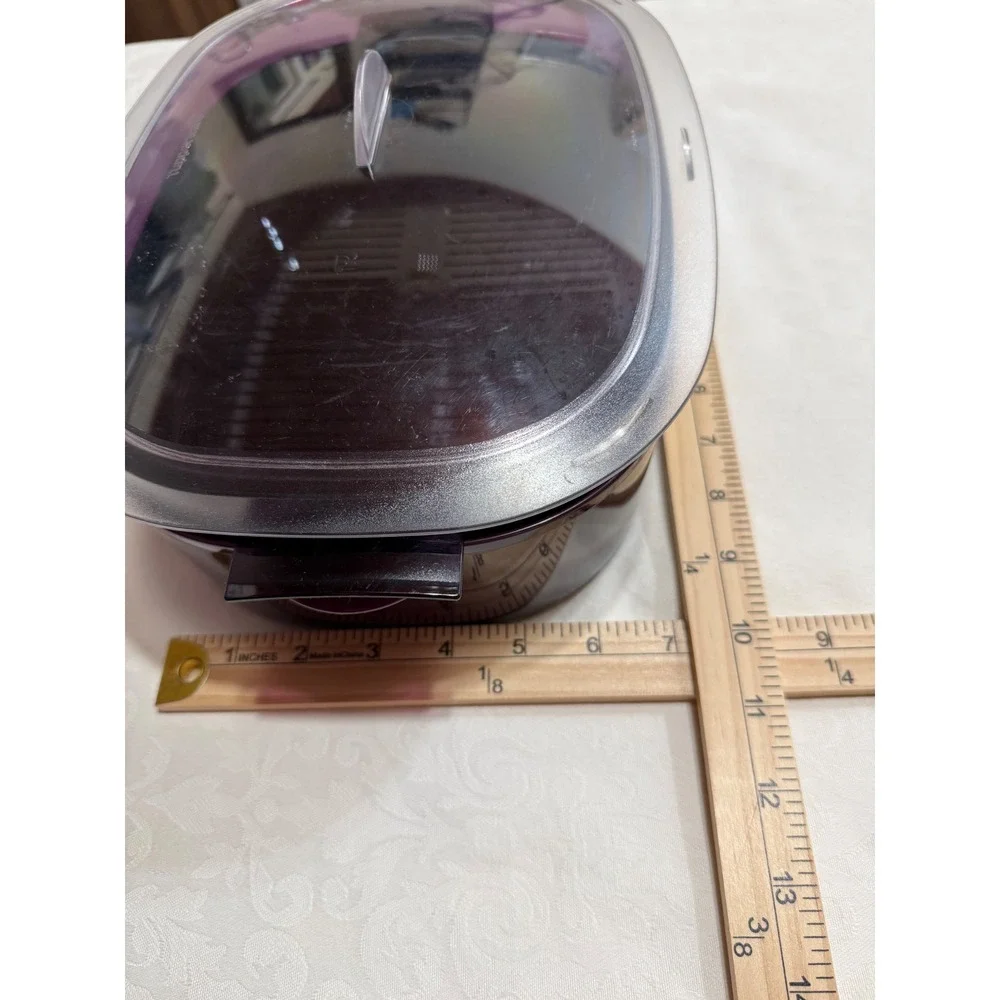 Tupperware Oval Microwave Cooker‎ OS Purple Green Steamer Set with Recipes - Picture 6 of 7